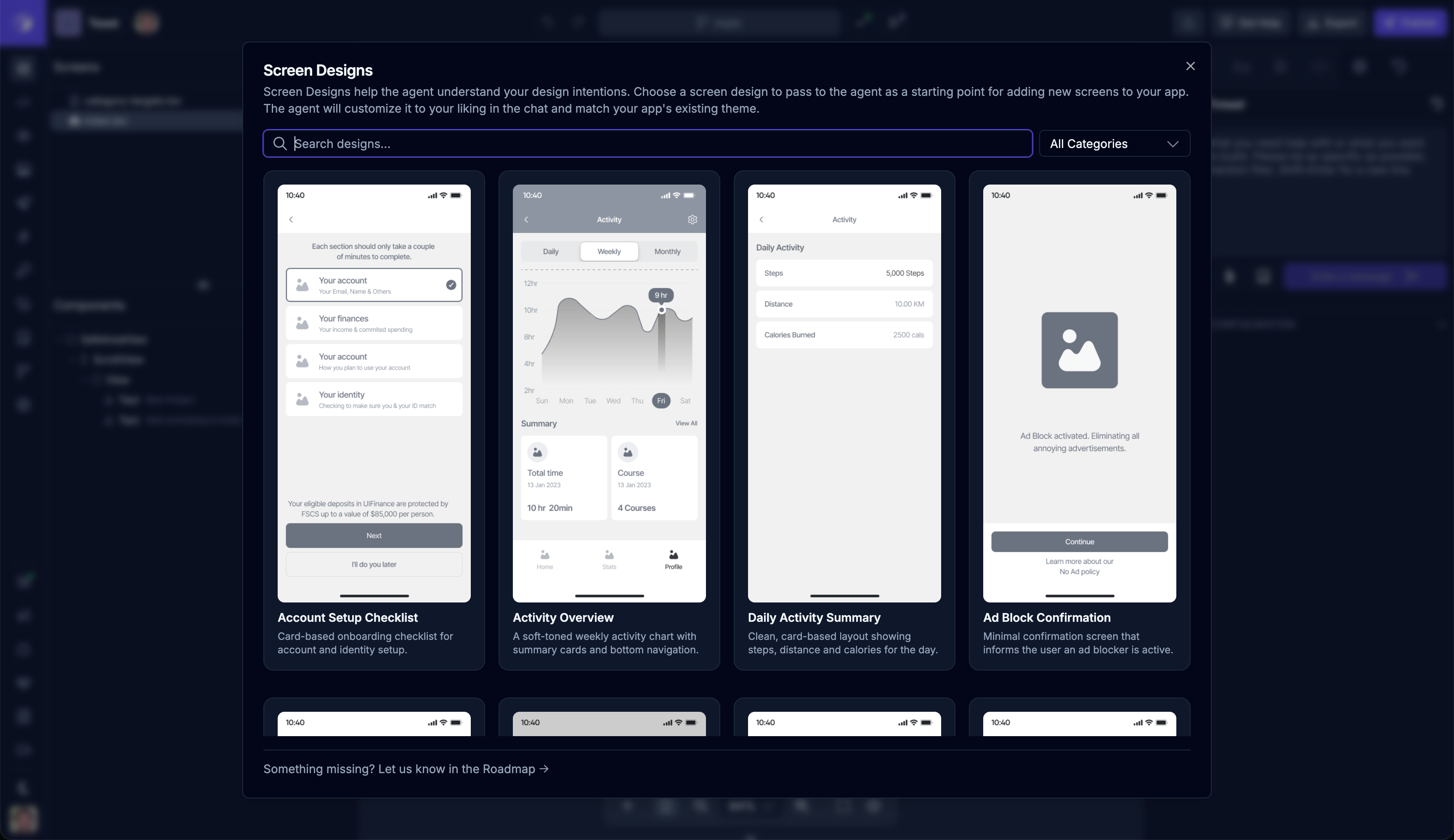 V2 Screen Design Blocks