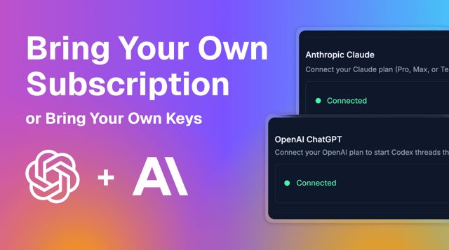 BYO Claude & ChatGPT, Supabase Backend, Theme and Typography Editing + more!