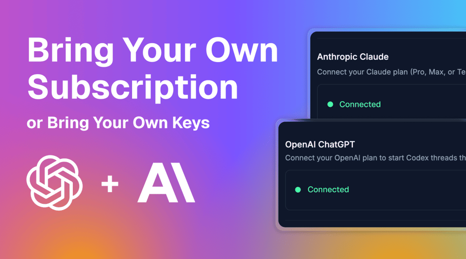 BYO Claude & ChatGPT, Supabase Backend, Theme and Typography Editing + more!