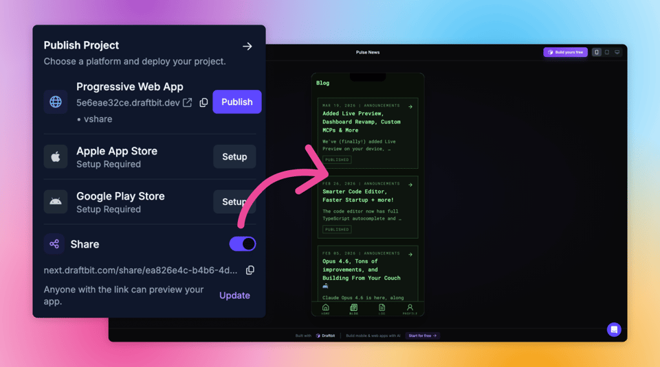 Public Share Pages, Publish From Staging + more!